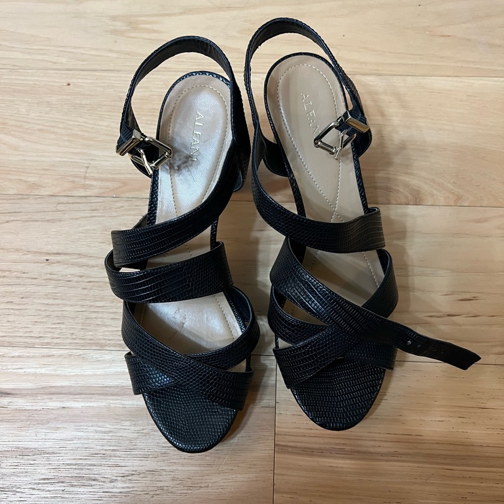 Black Strappy Heels